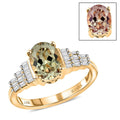 ILIANA 18K Yellow Gold AAA Turkizite and Diamond G-H SI Ring 3.40 Grams 1.50 ctw - Sticky add to cart bar