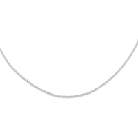Italian Sterling Silver 0.8mm Wheat Necklace 24 Inches 2.90 Grams