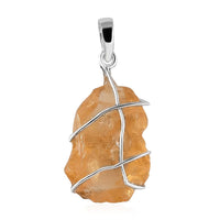 Doorbuster Artisan Crafted Rough Cut Pariaba Apatite Pendant in Sterling Silver 10.00 ctw