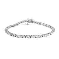 NY Closeout 14K White Gold Diamond Classic Tennis Bracelet (7.00 In) 8.90 Grams 2.00 ctw