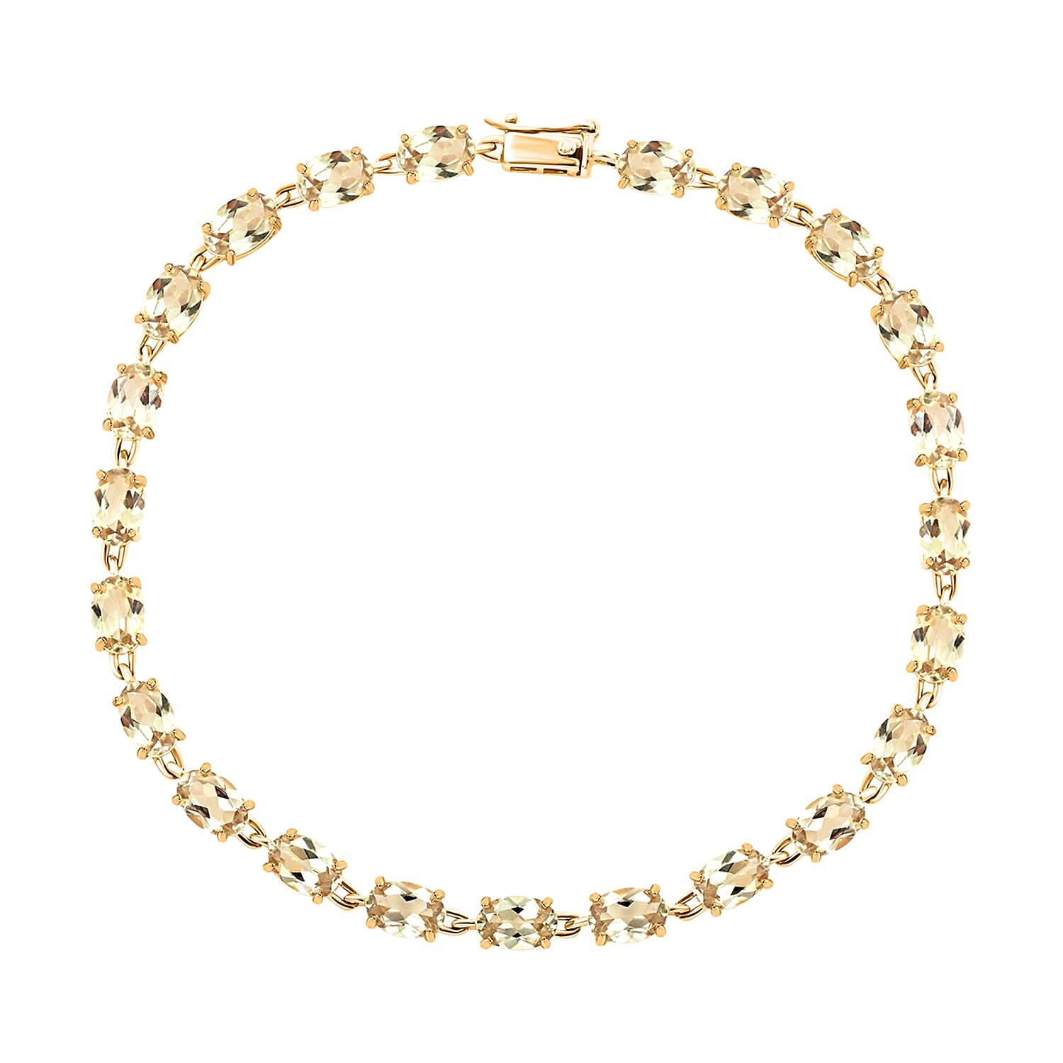 14K Yellow Gold AAA Turkizite Bracelet (7.50 In) 10.35 ctw