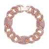 Pink Austrian Crystal in Rosetone