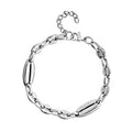 Doorbuster Pig Nose Chain Bracelet in Stainless Steel (8-9.50In) - Sticky add to cart bar