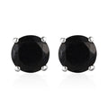 Elite Shungite Solitaire Stud Earrings in Platinum Over Sterling Silver 2.60 ctw - Sticky add to cart bar
