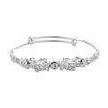 Feng Shui Pi-xiu Bangle Bracelet in Silvertone (7.50 in) - Sticky add to cart bar