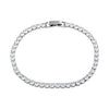 Simulated Diamond in Silvertone