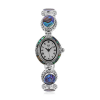 Doorbuster BALI LEGACY EON 1962 Abalone Shell Swiss Movement Watch in Sterling Silver (7.50 In) (25 g) (26mm)
