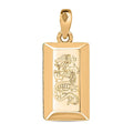 Doorbuster Electroforming Gold Collection 18K Yellow Gold Flower Bar Pendant (1.60 g) - Sticky add to cart bar