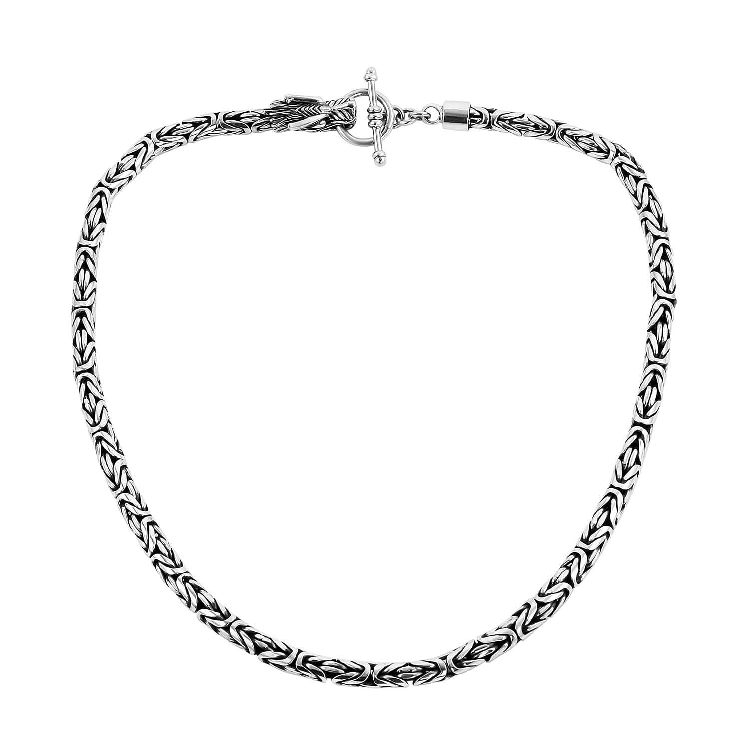 Bali Legacy Sterling Silver Borobudur Necklace 20 Inches 100 Grams