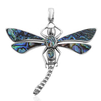 Doorbuster BALI LEGACY Abalone Shell Dragonfly Pendant in Sterling Silver 10 Grams