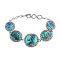 Doorbuster BALI LEGACY Abalone Shell Bracelet in Sterling Silver (7.50 In) 11 Grams - Sticky add to cart bar
