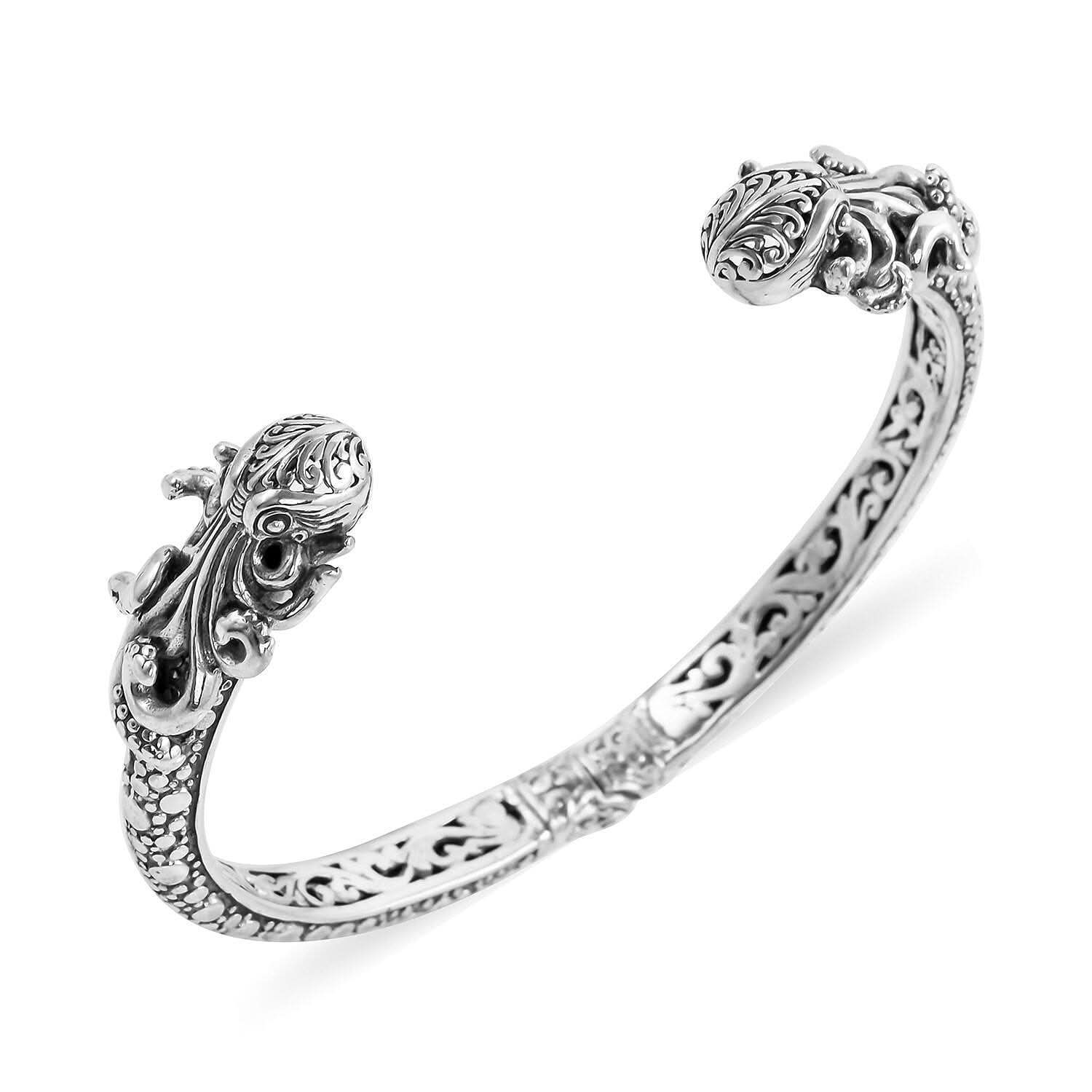 Doorbuster BALI LEGACY Sterling Silver Octopus Cuff Bracelet (7.50 In) 27 Grams