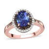 Tanzanite & Champagne Diamond