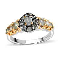 Narsipatnam Alexandrite Ring in Vermeil YG and Platinum Over Sterling Silver (Size 10.0) 1.15 ctw