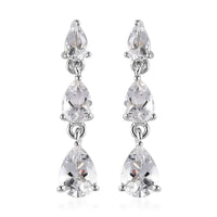 Karis Brazilian Petalite Dangling Earrings in Platinum Bond 2.10 ctw