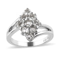 Brazilian Petalite Elongated Ring in Stainless Steel 0.85 ctw - Sticky add to cart bar