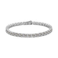 Doorbuster Moissanite Tennis Bracelet in Rhodium Over Sterling Silver (6.50 In) 9.30 Grams 14.60 ctw - Sticky add to cart bar