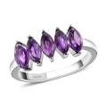 Amethyst Ring in Stainless Steel 1.15 ctw - Sticky add to cart bar