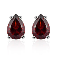 Brazilian Smoky Quartz Solitaire Stud Earrings in Sterling Silver 1.35 ctw