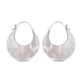 Half Moon Earrings in Sterling Silver - Sticky add to cart bar