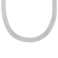 Sterling Silver 9.3mm Flat Link Necklace (20 Inches) (22.60 g)