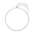Simulated Diamond Multi-Wear Butterfly Slider Bolo Tennis Necklace (15-33 Inches) in Stainless Steel - Sticky add to cart bar