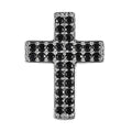 Karis Thai Black Spinel 1.70 ctw Cross Pendant without Chain in Platinum Bond - Sticky add to cart bar