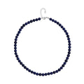 Lapis Lazuli Beaded Necklace 20 Inches in Stainless Steel 225.00 ctw - Sticky add to cart bar