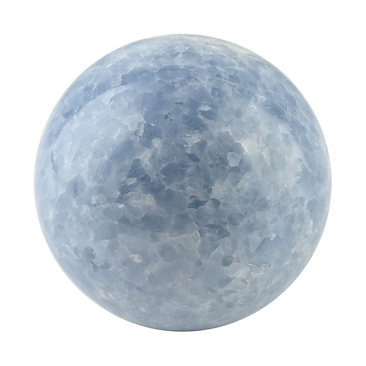 Blue Calcite Sphere -L (Approx 3065 ctw)