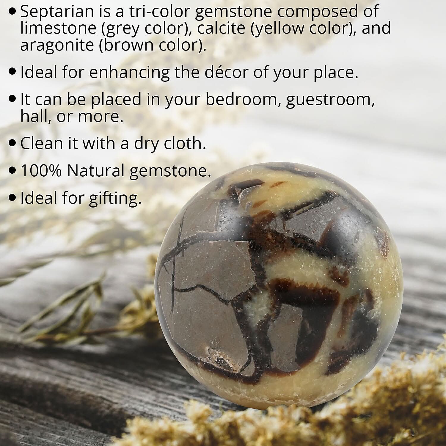 Septarian Sphere -S (Approx 190 ctw)