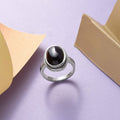 Amethyst Solitaire Ring in Stainless Steel (Size 6.0) 6.40 ctw - Sticky add to cart bar