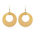 Ox Bone Earrings in Goldtone - Sticky add to cart bar