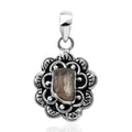 Artisan Crafted Rough Cut Turkizite Pendant in Sterling Silver 2.50 ctw - Sticky add to cart bar