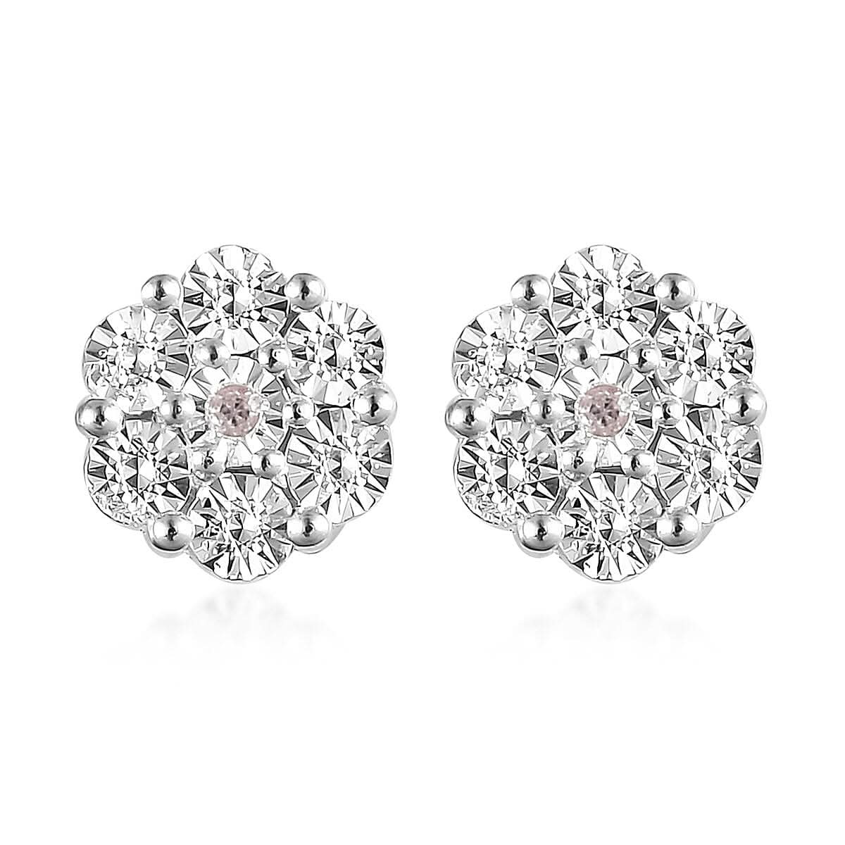 Diamond Accent Stud Earrings in Sterling Silver