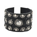 Glass Seed Beaded Cuff Bracelet - Sticky add to cart bar