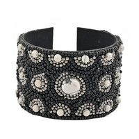 Glass Seed Beaded Cuff Bracelet