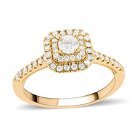 14K Yellow Gold Diamond Ring 3 Grams 0.50 ctw