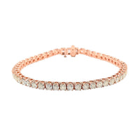 10K Rose Gold Diamond Tennis Bracelet (7.00 In) (13.5 g) 5.00 ctw