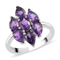 Amethyst Ring in Stainless Steel 2.10 ctw - Sticky add to cart bar