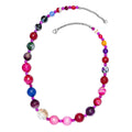 Quartzite, Multi Agate Necklace (20 Inches) in Stainless Steel 302.00 ctw , Tarnish-Free, Waterproof, Sweat Proof Jewelry - Sticky add to cart bar