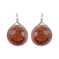 Baltic Amber Dangers in Sterling Silver