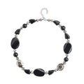 Green Agate and Green Color Glass Necklace 20-22 Inches 200.00 ctw - Sticky add to cart bar