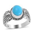 BALI LEGACY American Natural Sleeping Beauty Turquoise Ring in Sterling Silver (Size 10.0) (9 g) 2.25 ctw - Sticky add to cart bar