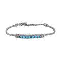 Bali Legacy Sleeping Beauty Turquoise Bracelet in Sterling Silver (7.50 In) 1.80 ctw - Sticky add to cart bar