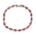 Doorbuster LUXORO 10K Rose Gold Premium Natural Blush Tourmaline Bracelet (6.50 In) 3.15 Grams 8.25 ctw - Sticky add to cart bar