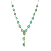 Artisan Crafted Sonoran Gold Turquoise Necklace 18 Inches in Sterling Silver 31.10 ctw