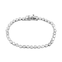 Doorbuster Polki Diamond Tennis Bracelet in Sterling Silver (7.00 In) 8.75 Grams 2.00 ctw