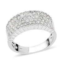 14K White Gold Diamond Ring 5.50 Grams 1.50 ctw