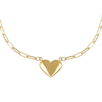 Ottoman Treasure 10K Yellow Gold Heart Necklace 18 Inches 2.90 Grams