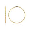 14K YG Over Sterling Silver 1.4mm Hoop Earrings (2 g) - Sticky add to cart bar